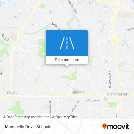 Mapa de Monticello Drive