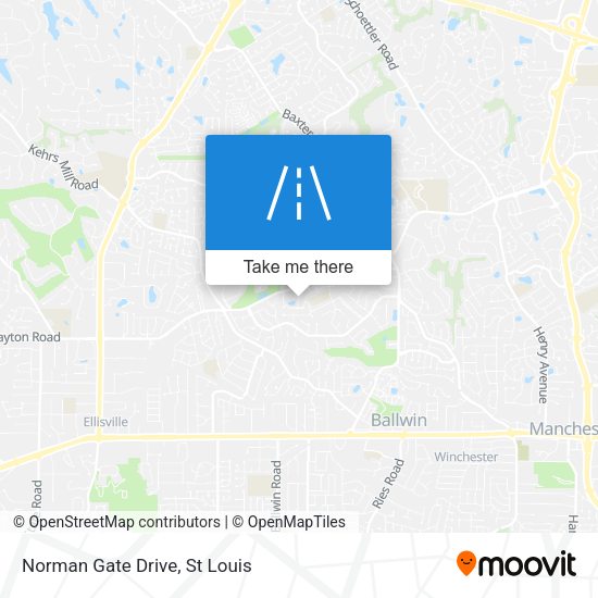 Norman Gate Drive map