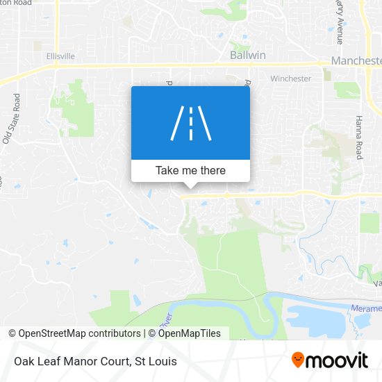 Oak Leaf Manor Court map
