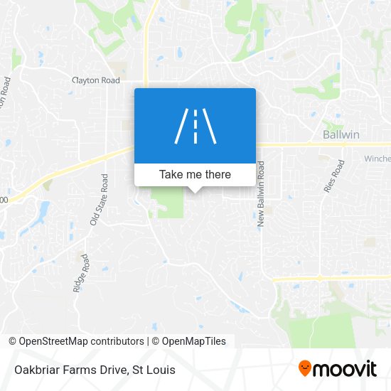 Mapa de Oakbriar Farms Drive