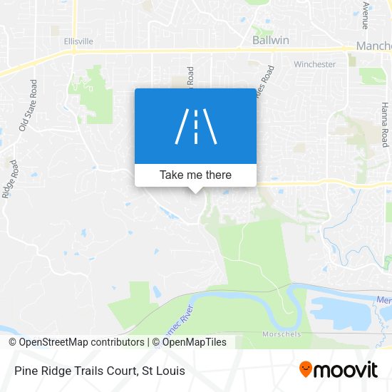 Mapa de Pine Ridge Trails Court