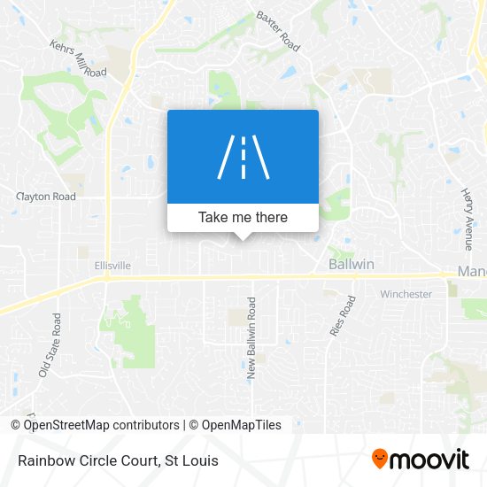Mapa de Rainbow Circle Court