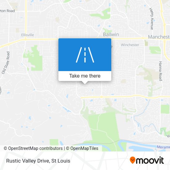 Rustic Valley Drive map