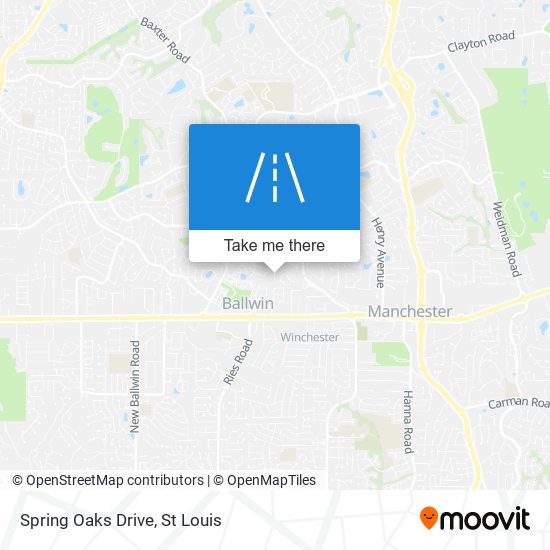 Spring Oaks Drive map