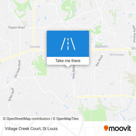 Mapa de Village Creek Court