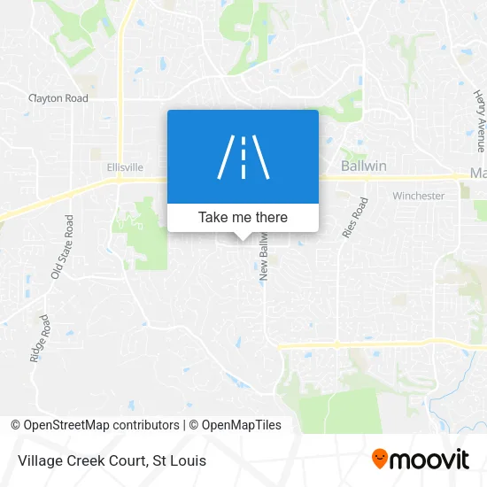 Village Creek Court map