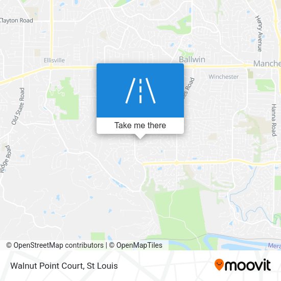 Mapa de Walnut Point Court