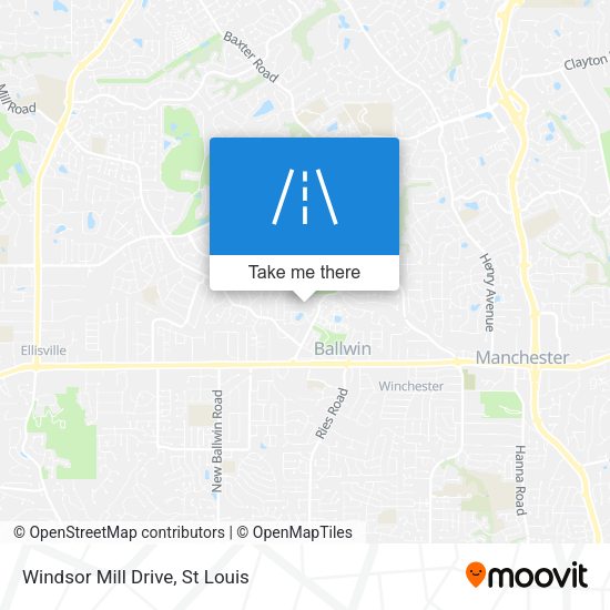Windsor Mill Drive map