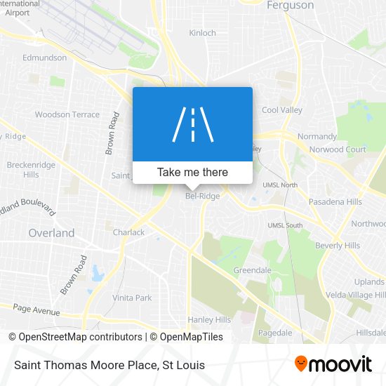 Saint Thomas Moore Place map