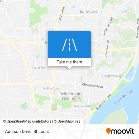 Addison Drive map