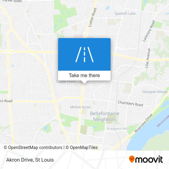 Mapa de Akron Drive