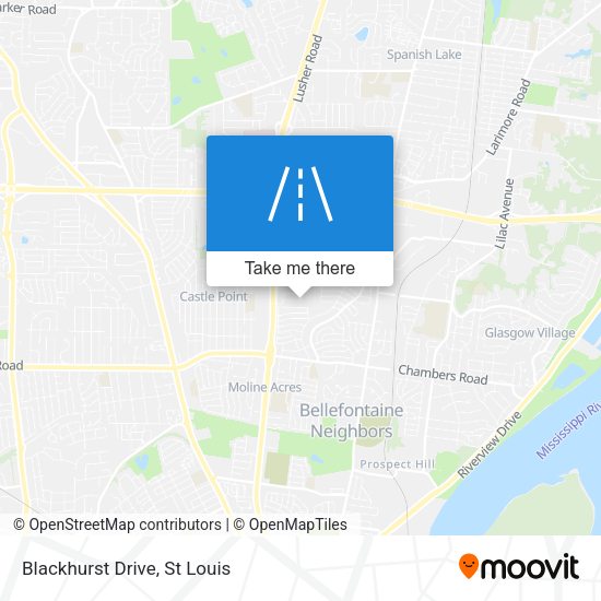Mapa de Blackhurst Drive