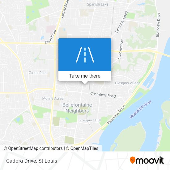 Mapa de Cadora Drive