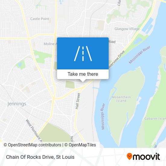 Chain Of Rocks Drive map