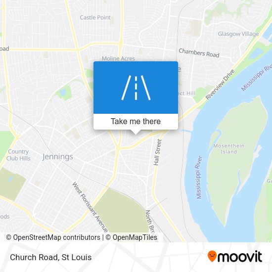 Mapa de Church Road
