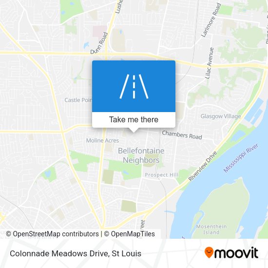 Colonnade Meadows Drive map