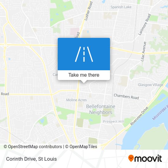 Mapa de Corinth Drive