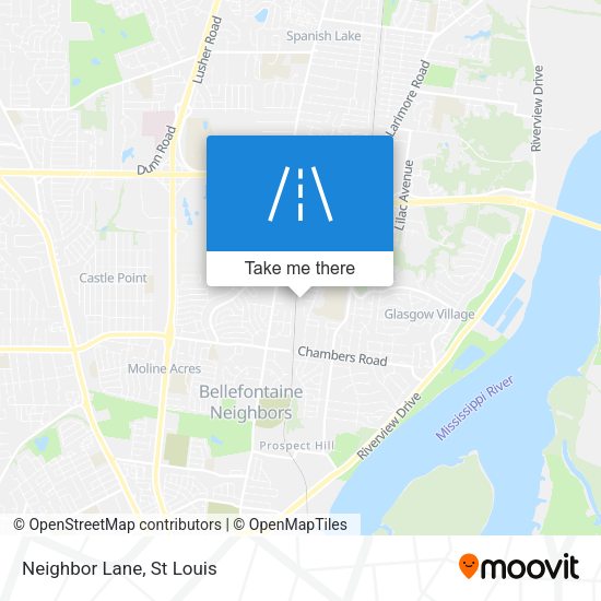 Mapa de Neighbor Lane
