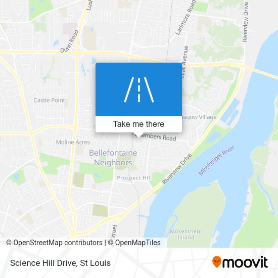 Science Hill Drive map