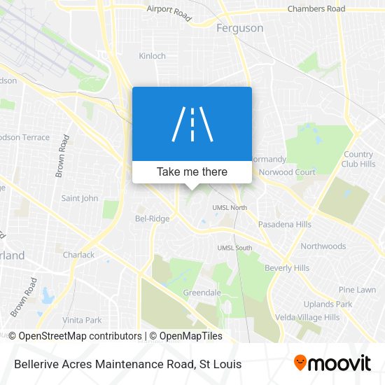 Mapa de Bellerive Acres Maintenance Road