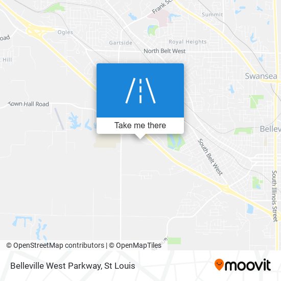 Belleville West Parkway map