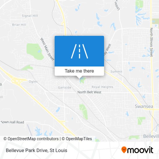 Bellevue Park Drive map