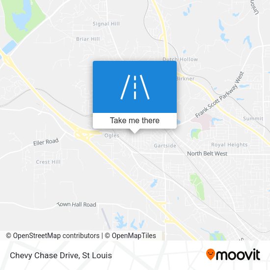 Chevy Chase Drive map