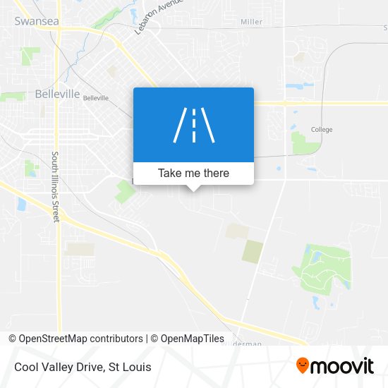 Cool Valley Drive map