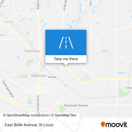 Mapa de East Belle Avenue