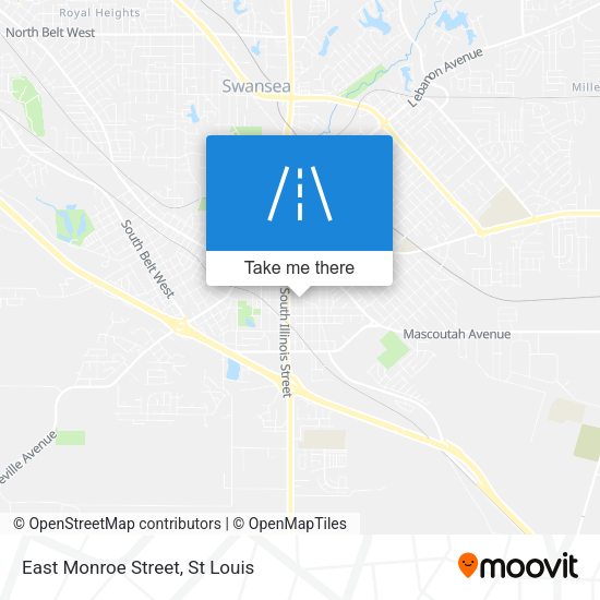 East Monroe Street map