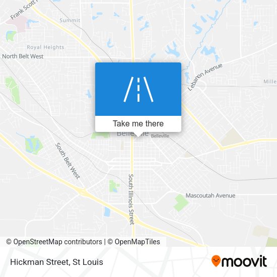 Hickman Street map