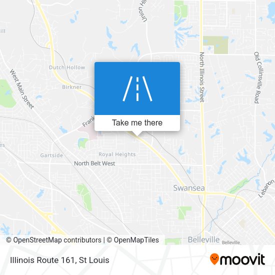 Mapa de Illinois Route 161