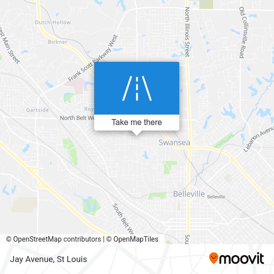 Jay Avenue map