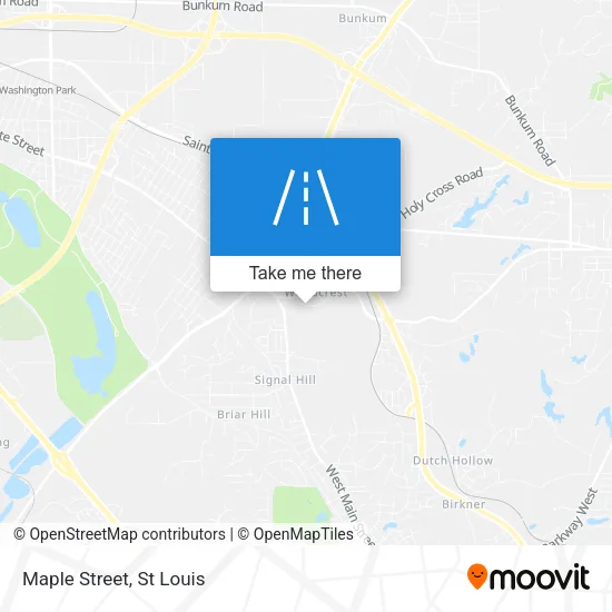 Maple Street map