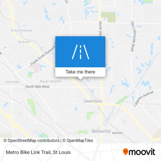 Metro Bike Link Trail map