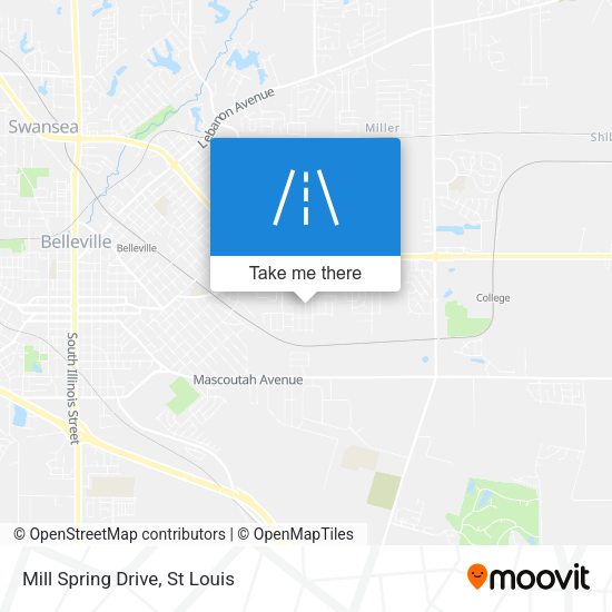 Mill Spring Drive map