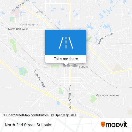Mapa de North 2nd Street