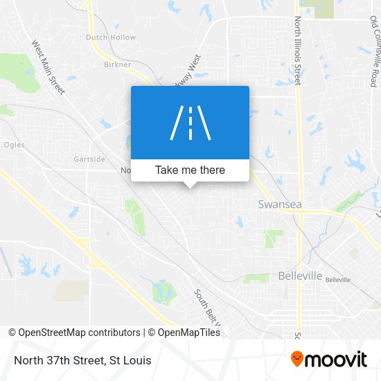 Mapa de North 37th Street