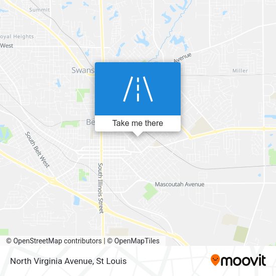 North Virginia Avenue map