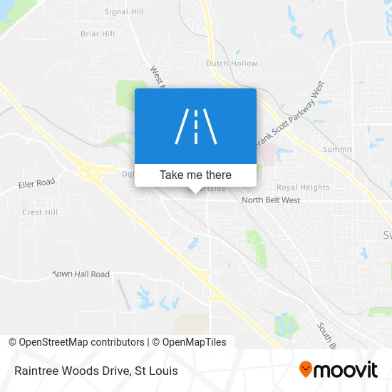 Raintree Woods Drive map