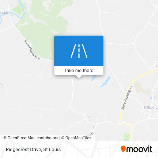 Ridgecrest Drive map