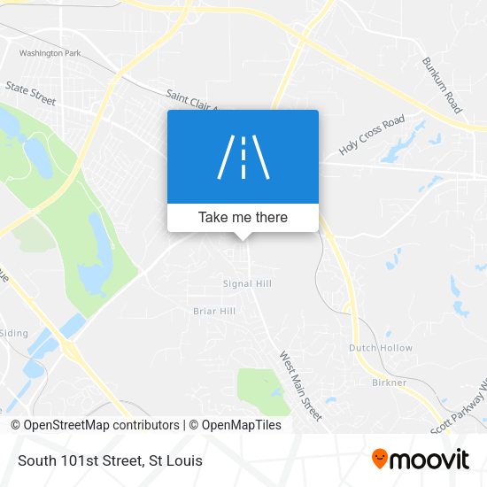 Mapa de South 101st Street