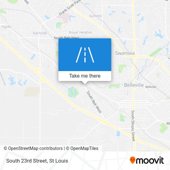 South 23rd Street map