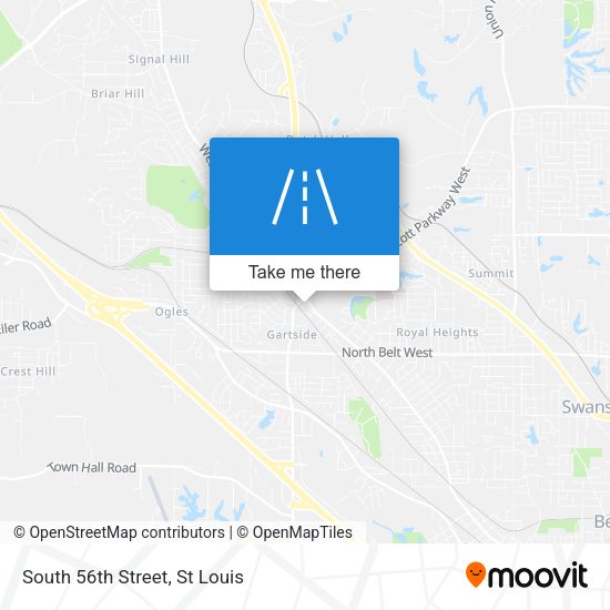 South 56th Street map