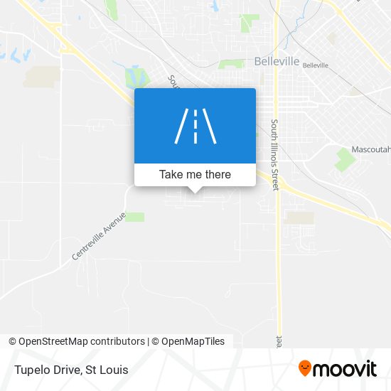 Mapa de Tupelo Drive