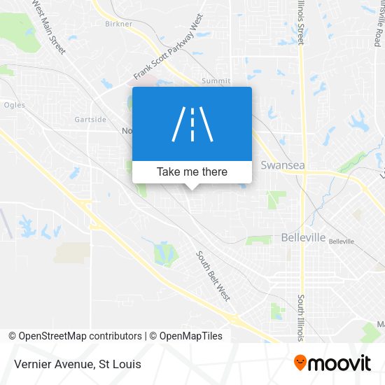 Mapa de Vernier Avenue