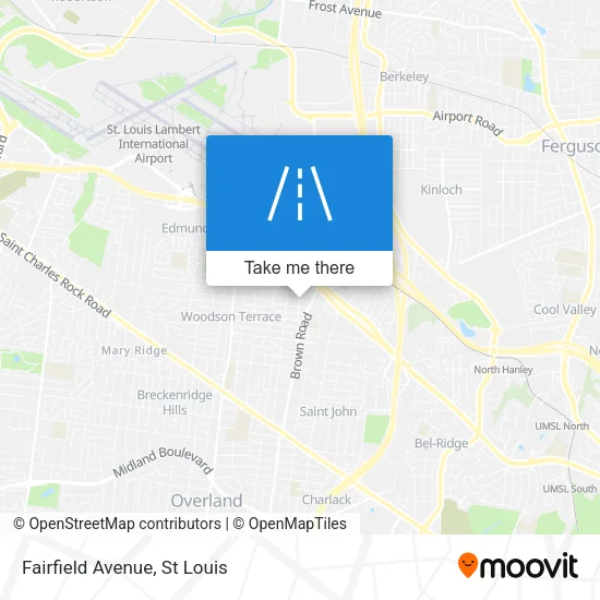 Fairfield Avenue map