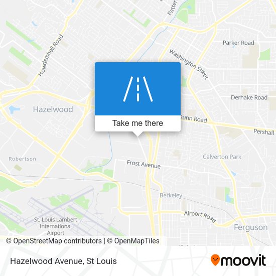 Mapa de Hazelwood Avenue