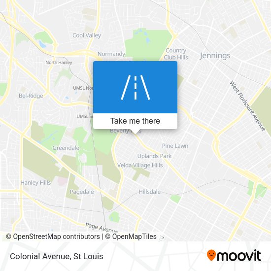 Mapa de Colonial Avenue