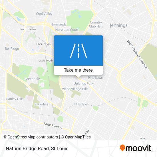 Mapa de Natural Bridge Road
